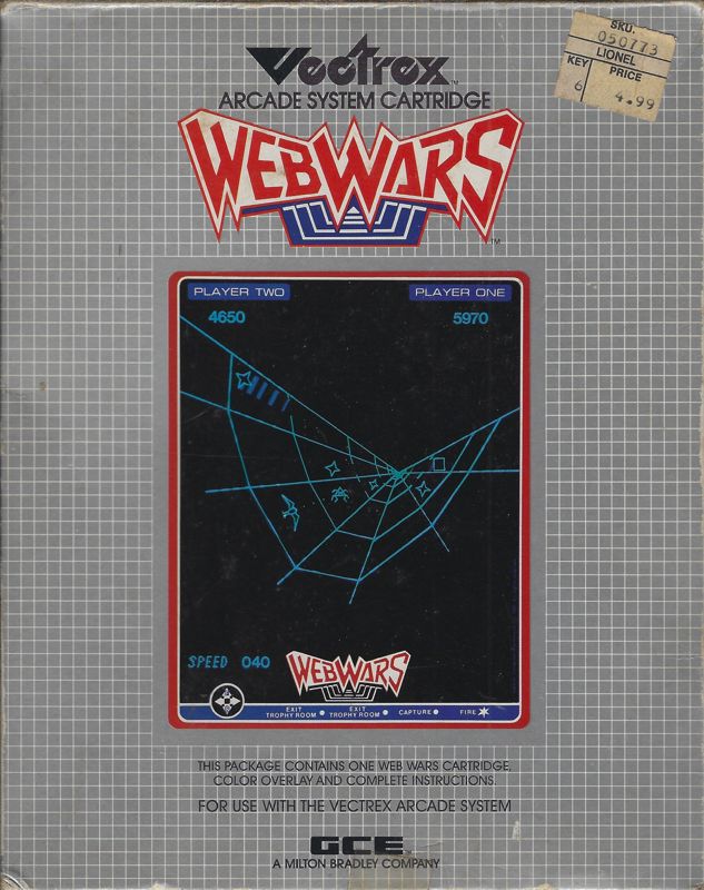 Web Wars box art for Vectrex